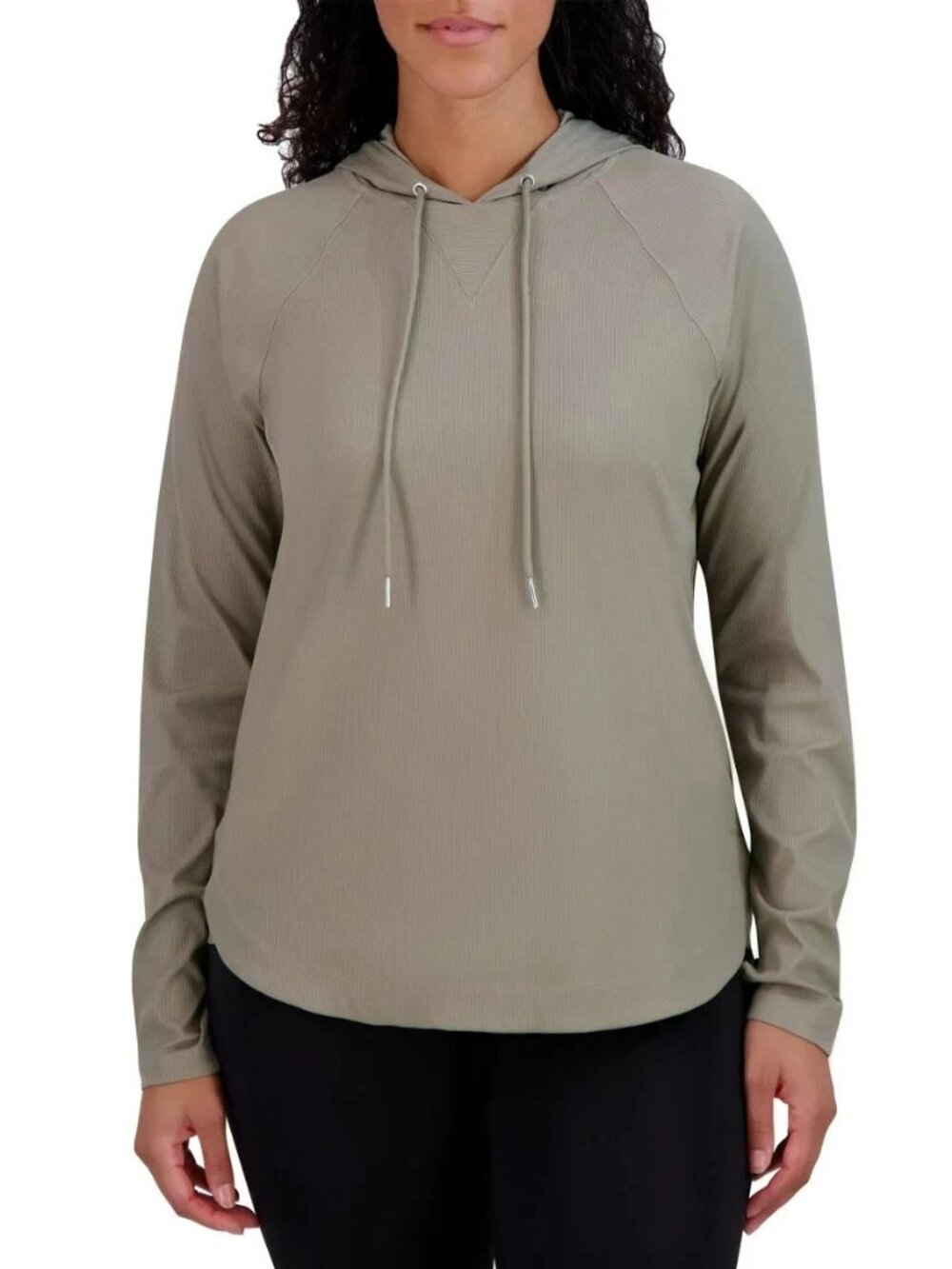 Sage Collective Women's Lightweight Long Sleeve Hoodie, Gray, Size XL